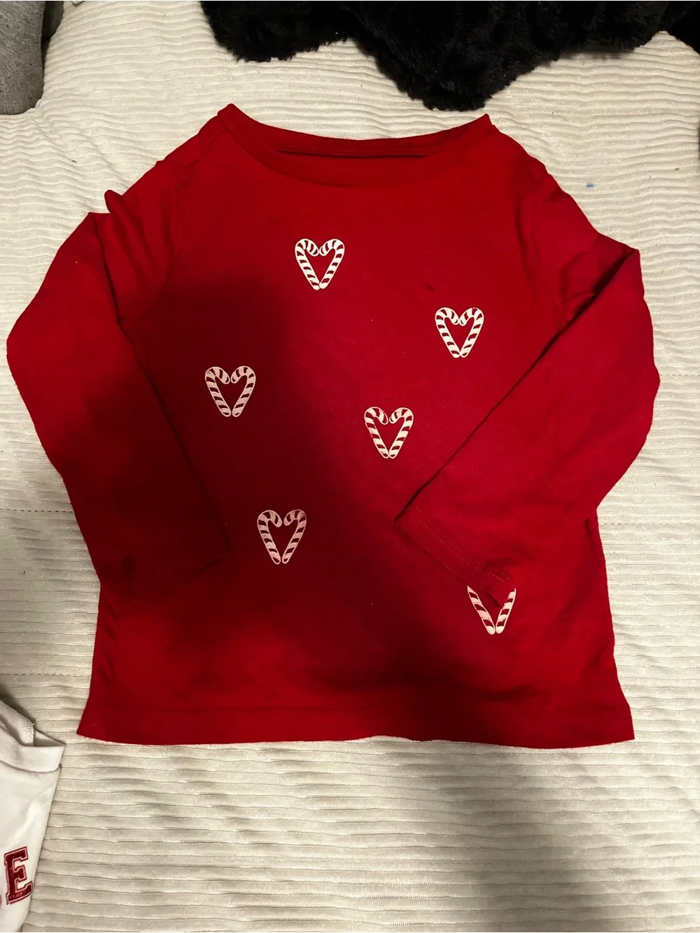 Carter's Red Tee with White Heart Detail